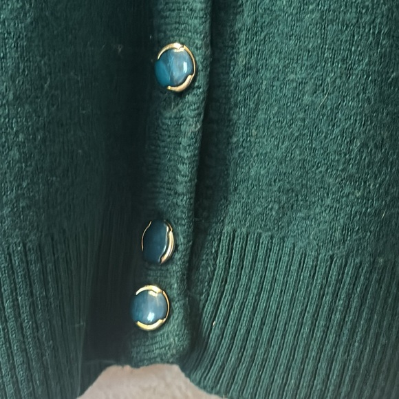 Castle of Ireland green button down cardigan size 42(medium) - Picture 2 of 5